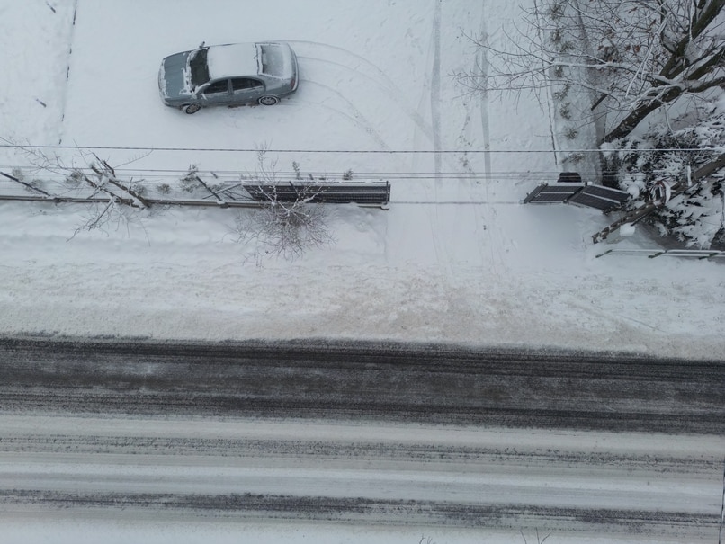 Parking zimą w Wiślańskiej Dolinie